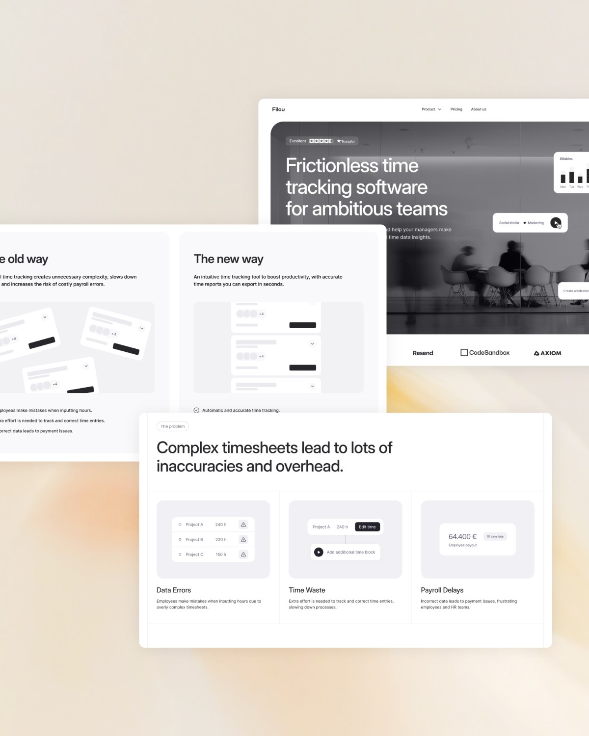 Wireframe Figma template preview