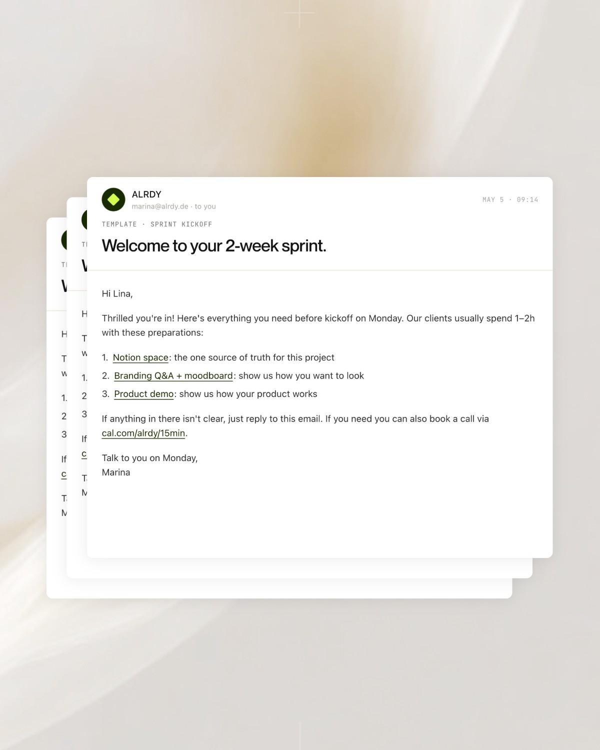 Email templates preview
